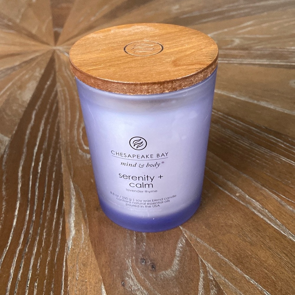 Chesapeake Bay Mind & Body Serenity + Calm Lavender Thyme Candle